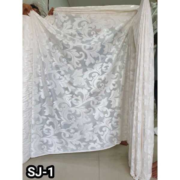 kain vitrase (bahan tipis) meteran #kainsaja (3 WARNA) vitras puring gorden turki jendela hordeng ko