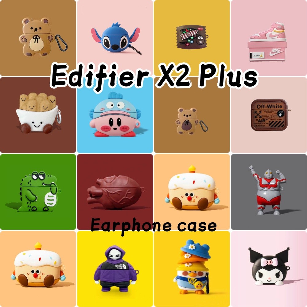3Cideas Untuk Edifier X2 Plus Case Kartun Permainan Soft Silicone Kasus Telpon telinga Earphone Case