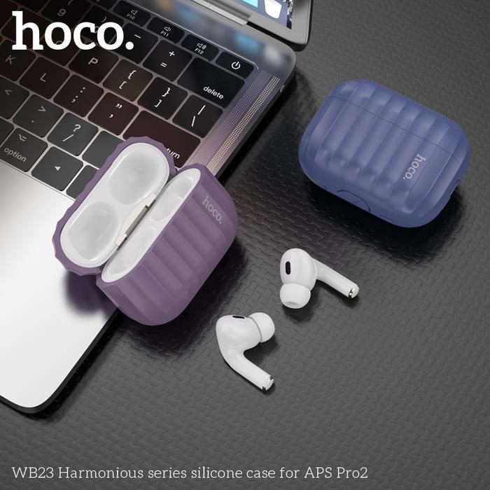 Hoco WB23 Softcase Airpods Pro 2 2022 Case Apple Airpods Pro 2022 - BLACK