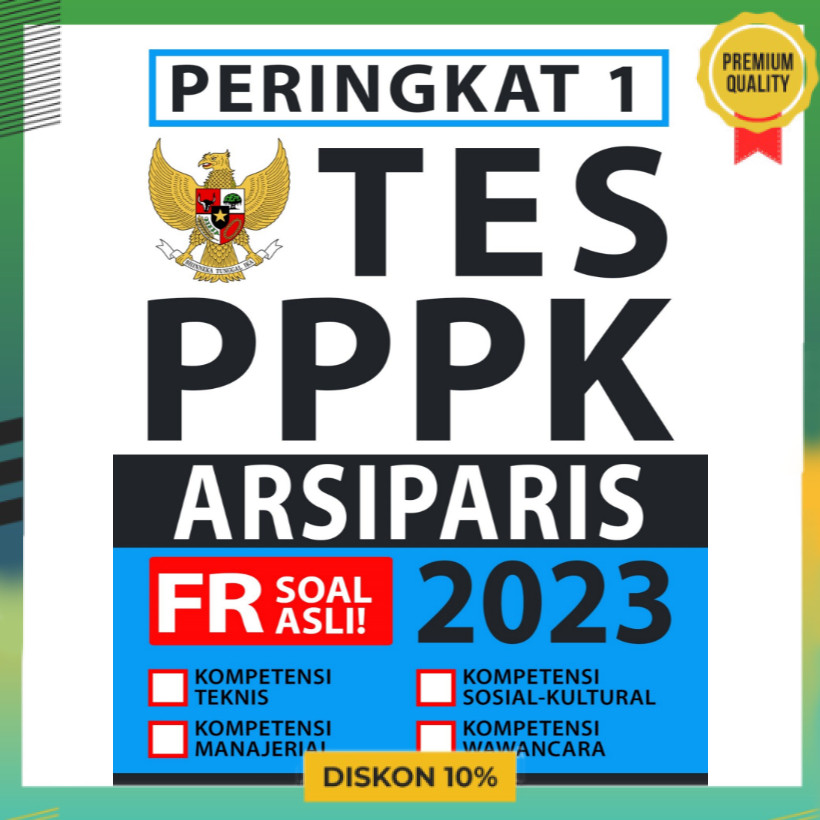 PERINGKAT 1 TES PPPK ARSIPARIS 2023 FR SOAL ASLI IDO219 AKADEMI CPNS