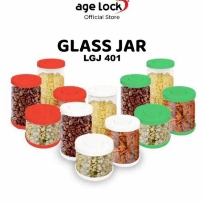 Agelock Glass Jar LGJ 401 / Toples Makanan