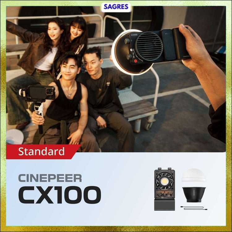 Lampu Flash Fill COB Light Tricolor 100W 4500mAh - CX100