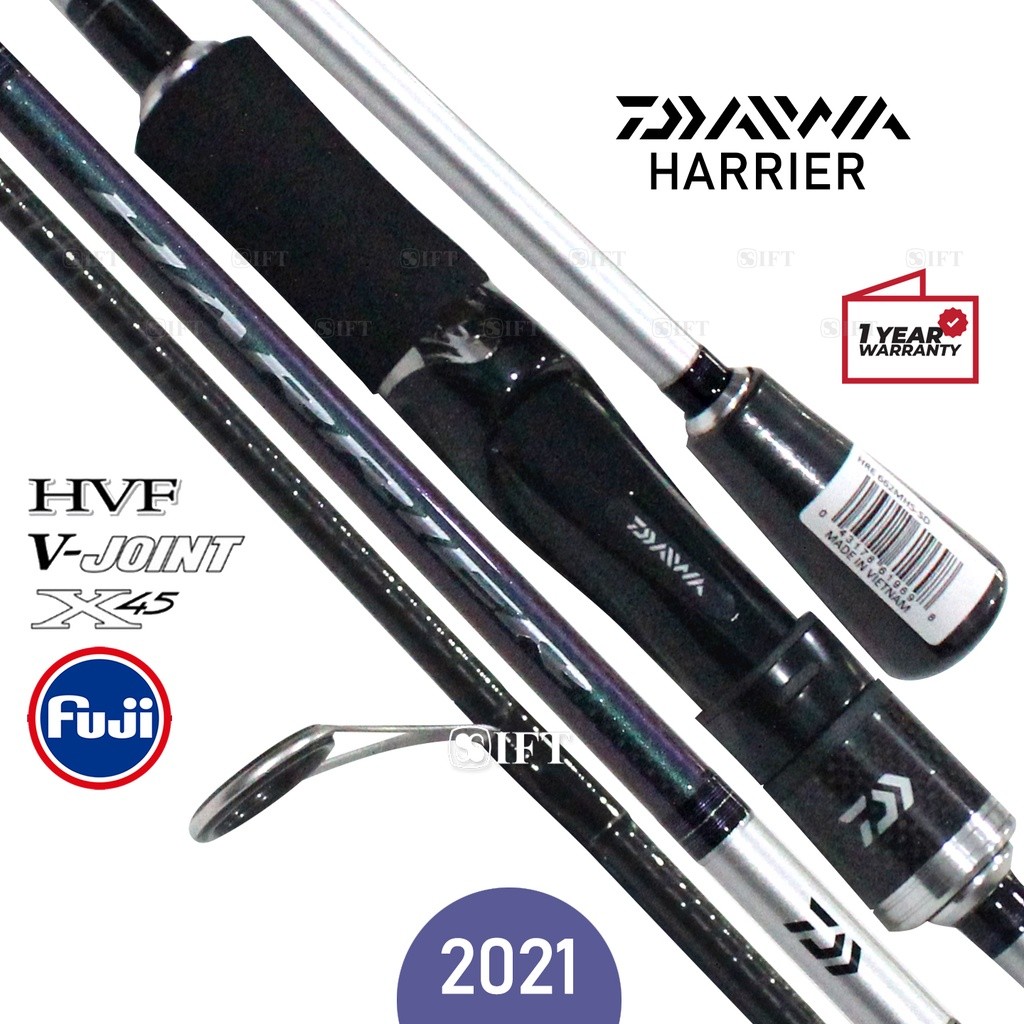 Joran DAIWA HARRIER | Fuji Guides + HVF blank | 180 195 210 Casting [2021] Resmi | IFT Tackle