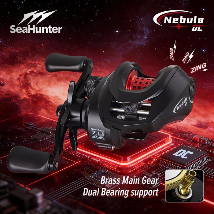 [OFFICIAL] SeaHunter Nebula DC Reel BC Pancing Baitcasting Reel Kontrol Rem Digital 6+1BB Ball Beari