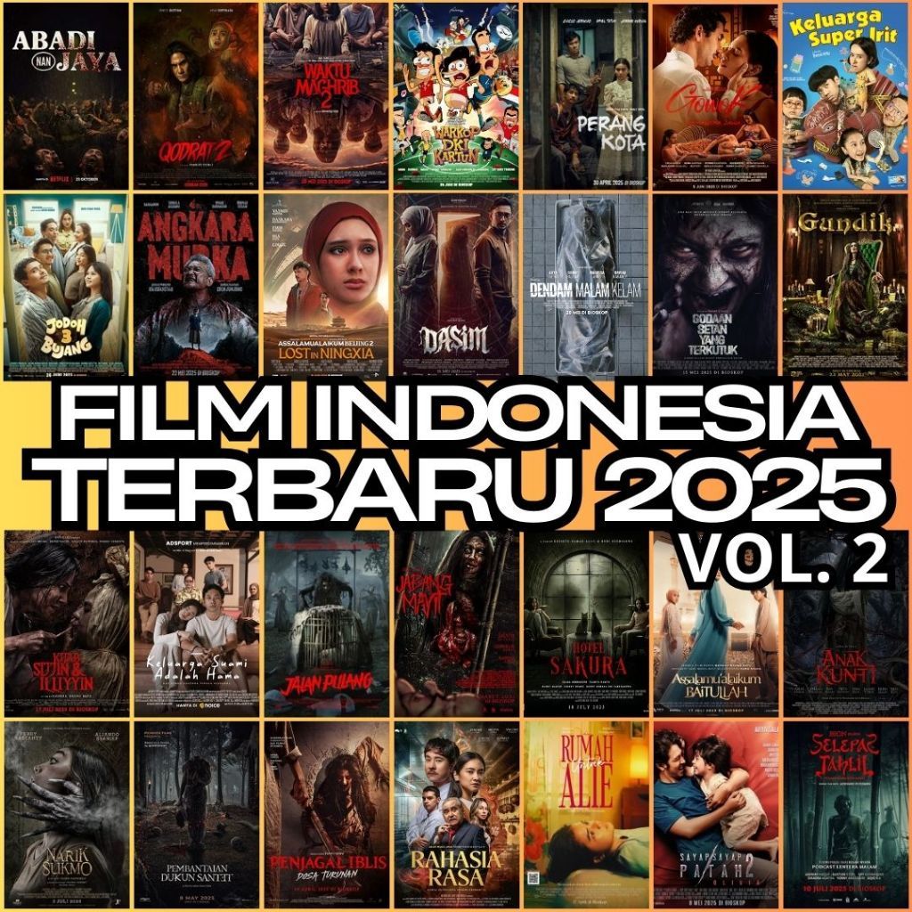 Flashdisk 32GB Full Isi Film Indonesia  2025 - Flashdisk Movie Koleksi Bioskop  - Play di TV Mobil L