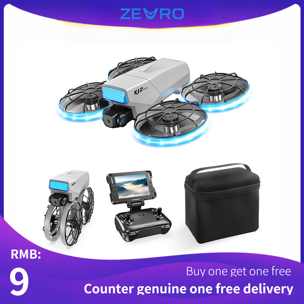 ZEVRO Xj2 Mini Drone 8K Double Kamera Layar Rc Foldable Brushless Kamera Udara Pesawat tak berawak