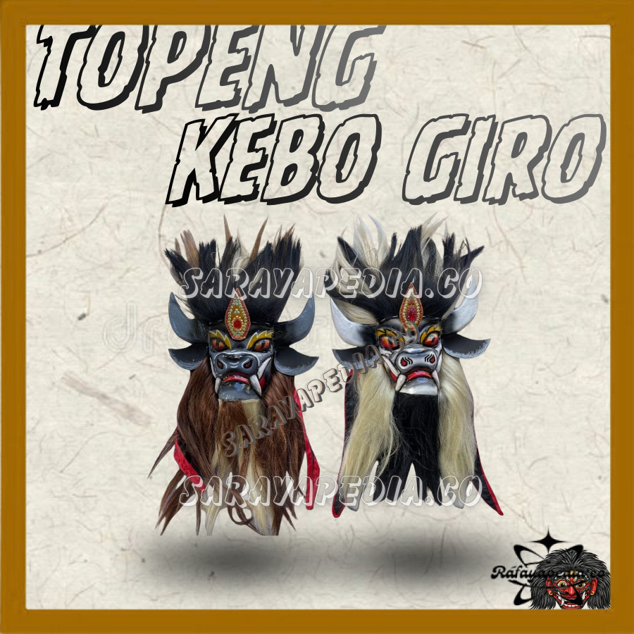 Topeng Kebo Giro Premium Topeng Pentas RFY RFY