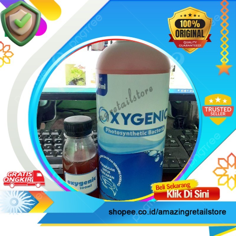 Probiotik Oxygenic | Bakteri starter untuk kolam ikan aquarium dan aquascape | REPACK 100ml / 250ml 