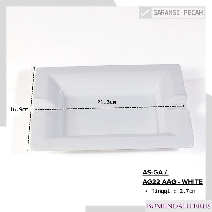 Asbak Modern Keramik Polos By Indo Keramik / Asbak Kekinian / 1PCS