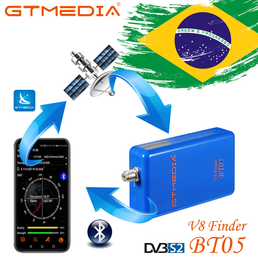GTMEA Satellite Finder V8 Sat Finder BT05 BT03 Better Than Satlink Ws-6933 6906 For Android Los Satf