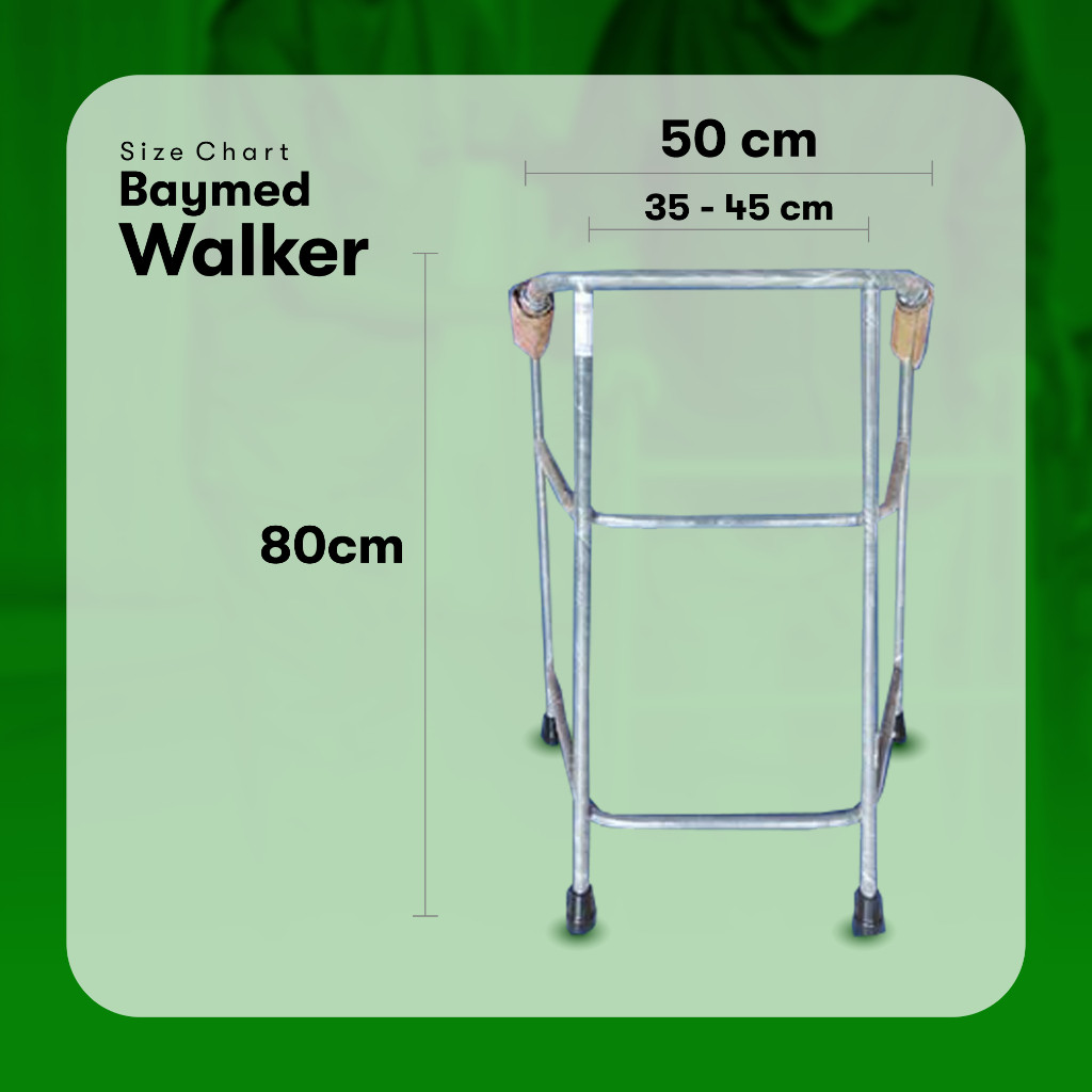 Walker Alat Bantu Jalan Lansia Dewasa / Tongkat Bantu Jalan / Walker BAYMED
