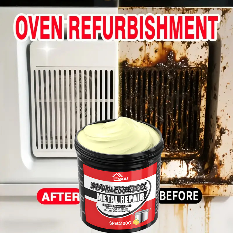 Stainless Steel Cleaning Cream Kitchenware Stain rt Cleaner Washing Pot Bottom Scale Pan Rust Remova