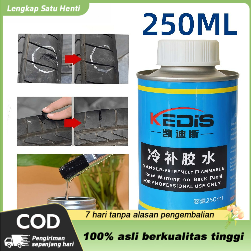 250 ML Lem Tambal Ban Lem perbaikan ban Lem Ban Hitam Roda Kendaraan - Lem Ban Roda Kendaraan Car Ti