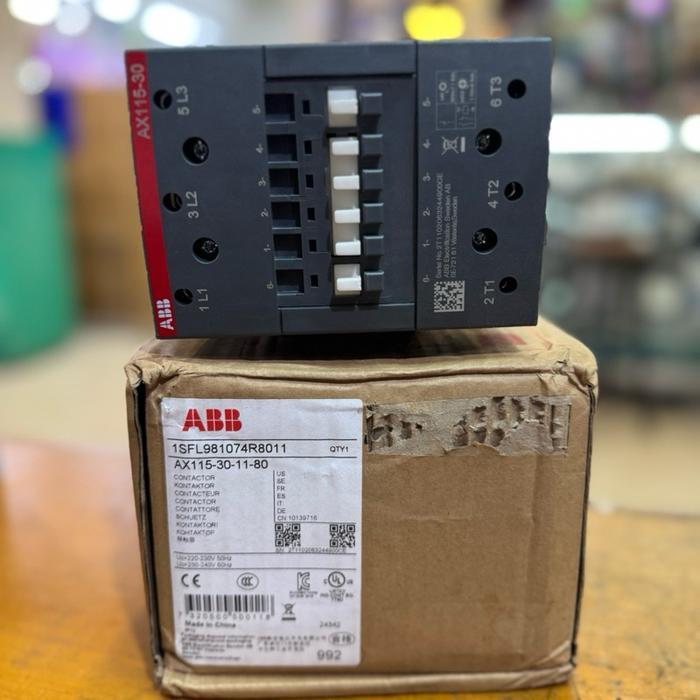 KONTAKTOR ABB AX115-30-11-80 3P 220-230V