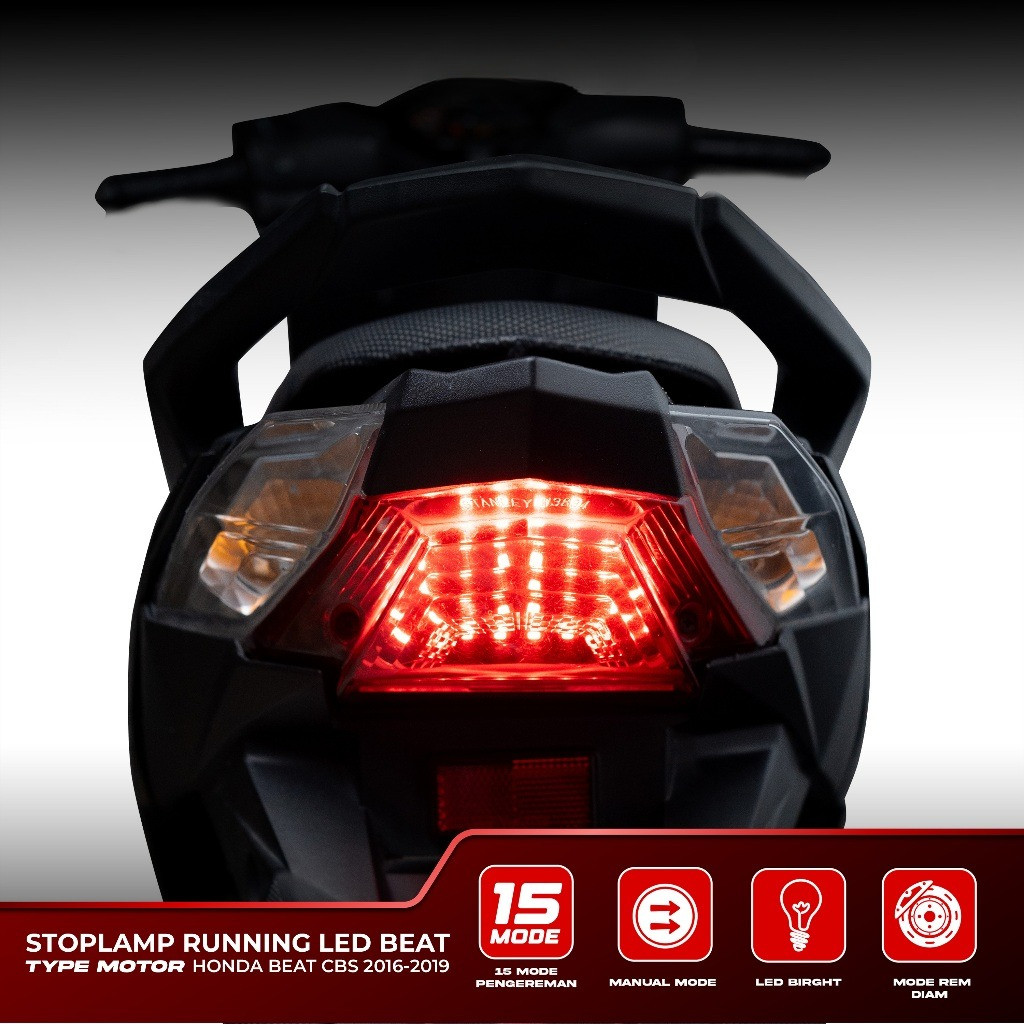READY Mtd Stoplamp Running Beat Deluxe Beat Fi Beat Street Beat Esp 2016 2019 2020 2024 15 Mode Otom