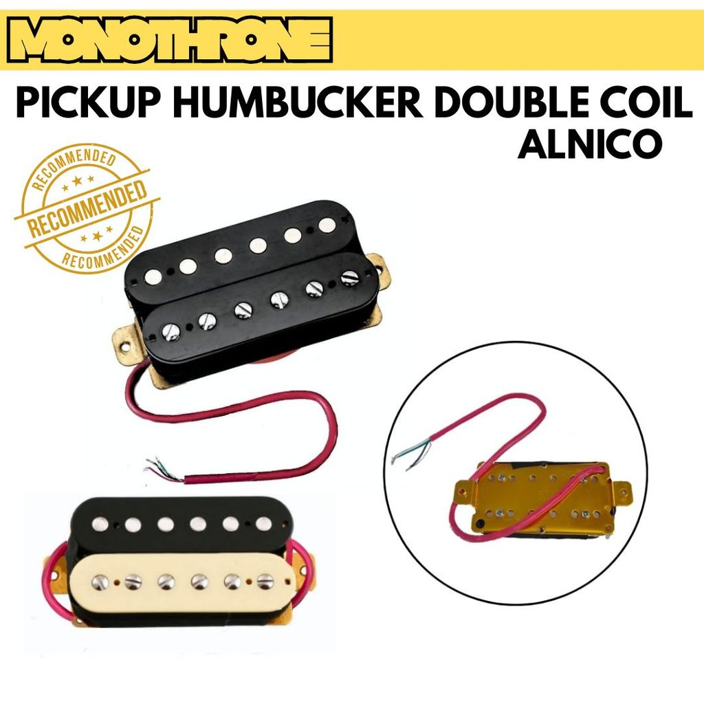 Pickup Humbucker Gitar Double Coil Pickup Alnico Humbucker Open Pickup Dual Rail Gitar Elektrik LP L