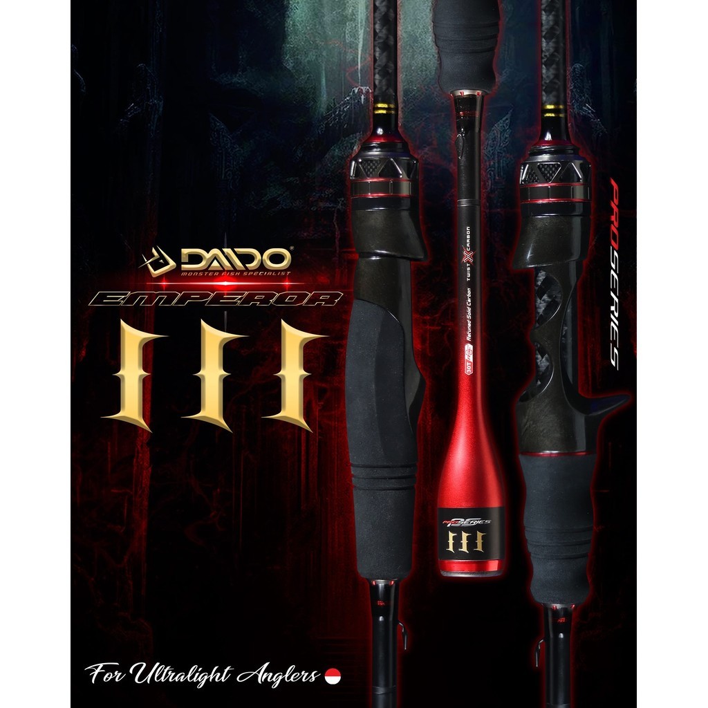 DAIDO EMPEROR III PRO SERIES JORAN CASTING UL ULTRALIGHT SPINNING BAITCASTING 30T SOLID CARBON FUJI 