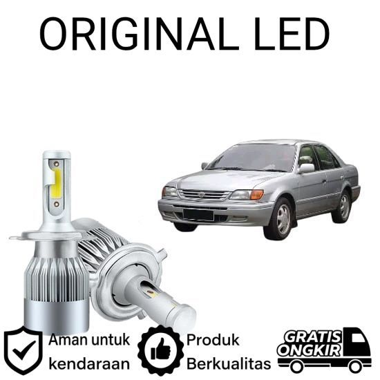 AM 2pcs Lampu Utama LED H4 COB 36Watt Mobil Toyota Soluna
