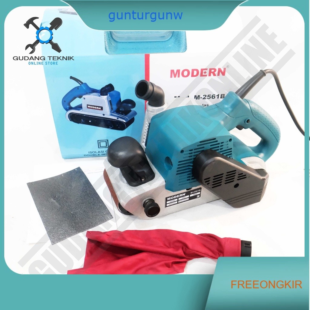 Mesin Amplas Tank Belt Sander MODERN M2561B / Mesin Amplas Tank Sabuk M-2561B - Amplas Tank Finishin