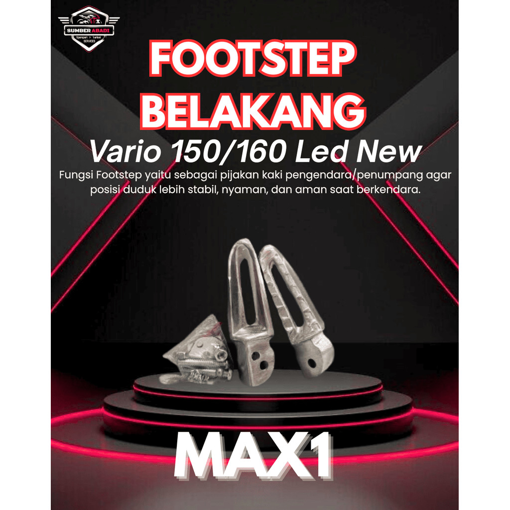 Max1 Footstep Belakang Vario 150/160
