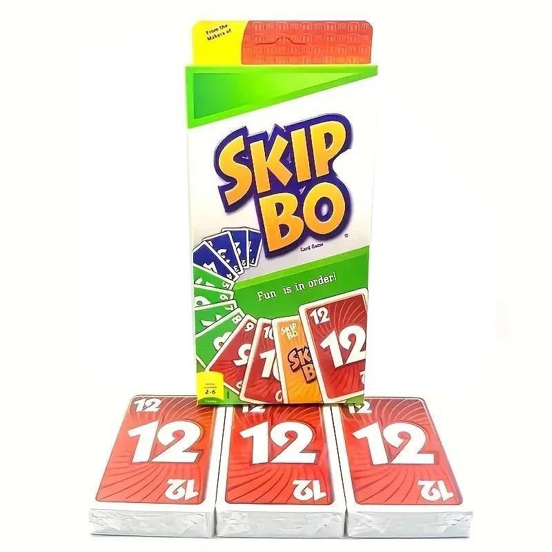 Games UNO SKIP BO Card Game for Family Night Featuring Tv Show Themed Graphics and a Special Rule fo