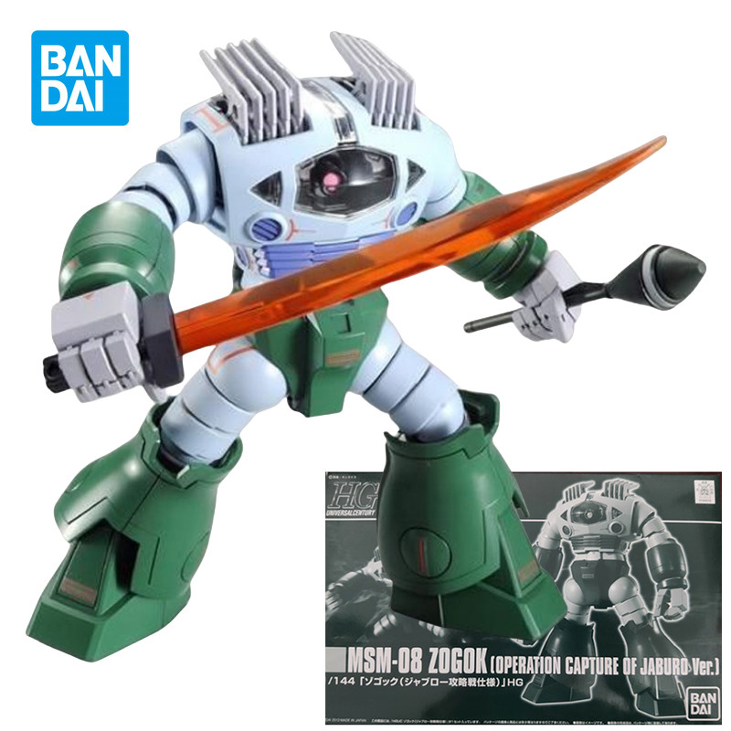 Bandai Gundam Model Kit HGUC MSM-08 ZOGOK OPERATION CAPTURE OF JABURO VER. Action Figures Toys Gifts