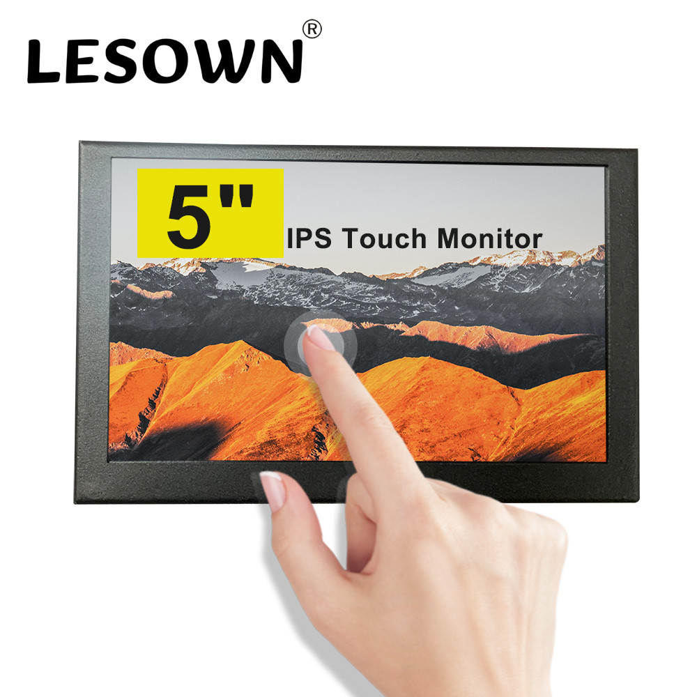 Tou Monitor 5in IPS LCD splay Capacitive Touscreen HDMI Monitor 800x480 for AIDA64 Raspberry Pi 3 Pi