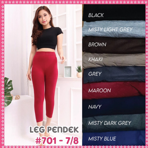 Legging Polos 7/8 Kaos / Legging 901-2 / Legging Pendek wanita / Legging Polos Pendek / legging wani