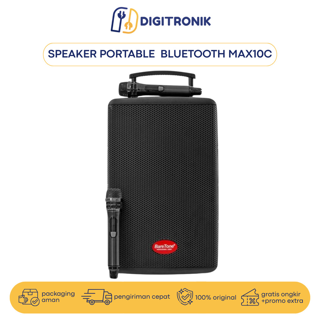Speaker portable 10 inch baretone MAX-10C Max 10C