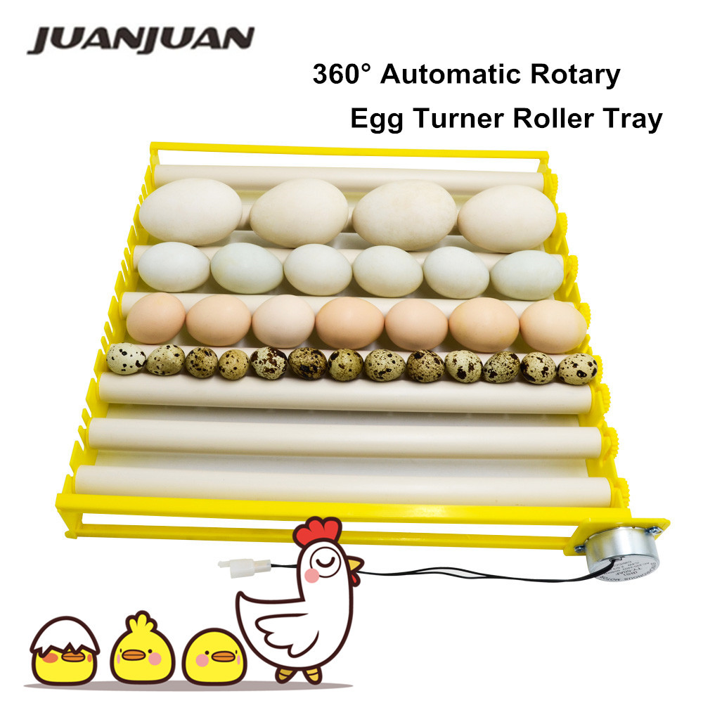 Automatic 360° Rotary Egg Turner Roller Tray 42/56/156 Eggs Hating Incubator Farm Incubation Tool Du