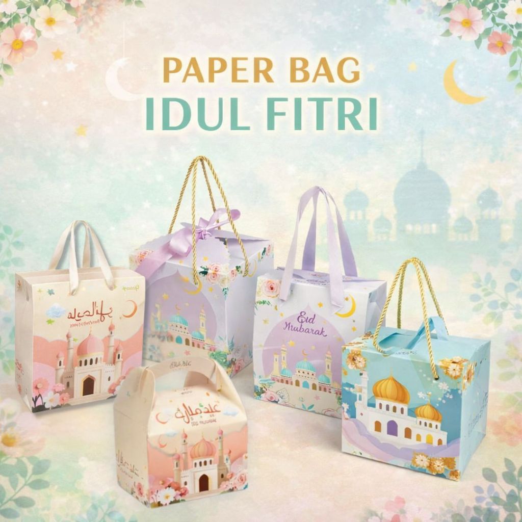 Goodie Bag Lebaran Tas Kado Ramadhan Kotak Idul Fitri Snack Paper Bag