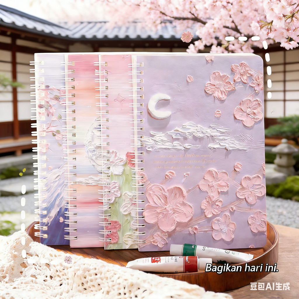 Notebook Spiral A5 Lucu Hadiah untuk Pelajar, Buku Tulis Anak & Catatan Harian