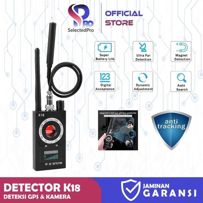 Detector K18 Deteksi Finder GPS & Kamera Pengintai Pengawasan Tersembunyi - Spy Detector K18