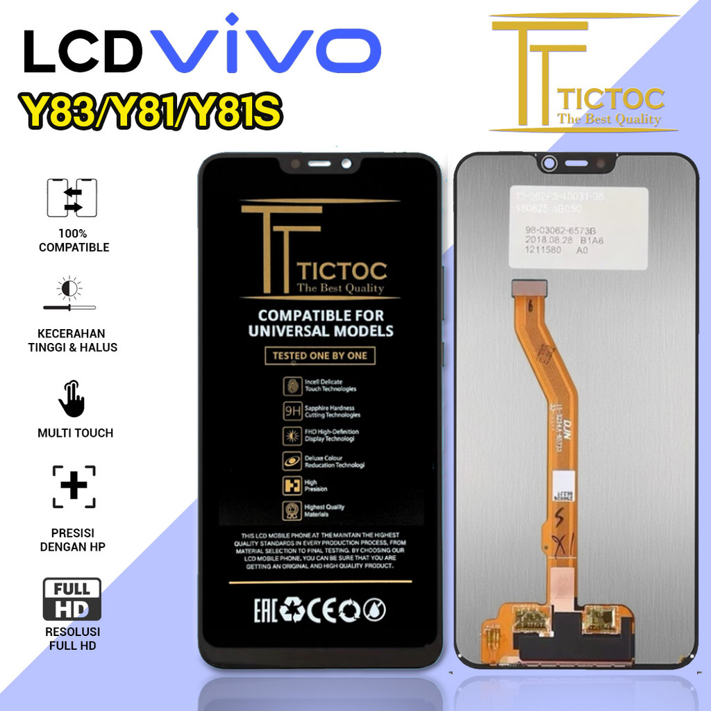 (ORI) LCD HP VIVO Y83 / Y81 / Y81S TICTOC FULL SET TOUCHSCREEN ORIGINAL HD