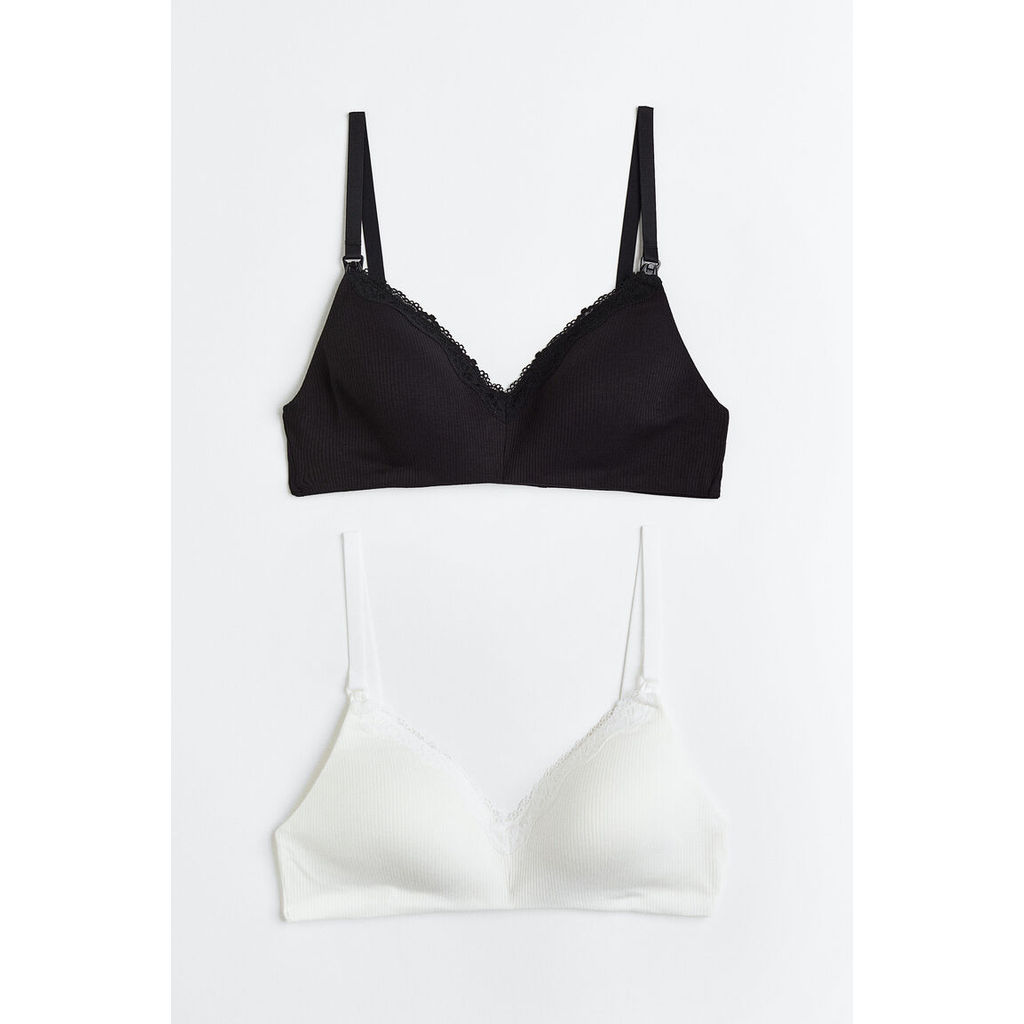 H&M Wanita Set 2 Bra Menyusui Berbusa Dengan Bantalan Mama 1030268