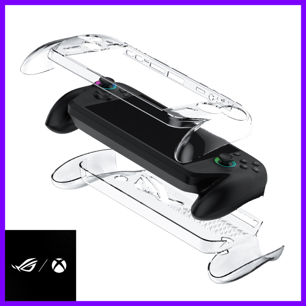 Ergonomic Transparent Crystal Case Untuk ROG Xbox Ally / ROG Xbox Ally X