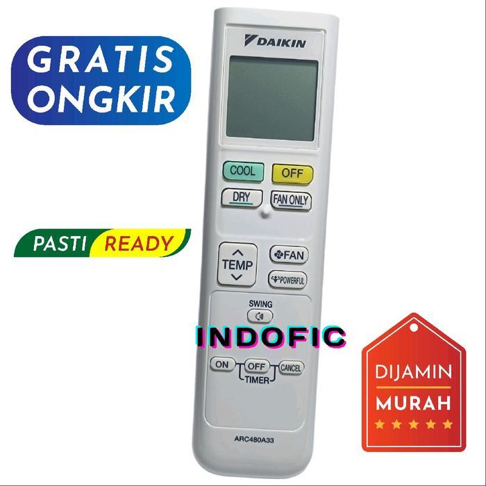 PROMO  REMOTE AC DAIKIN SERI FTC ORIGINAL - remote second