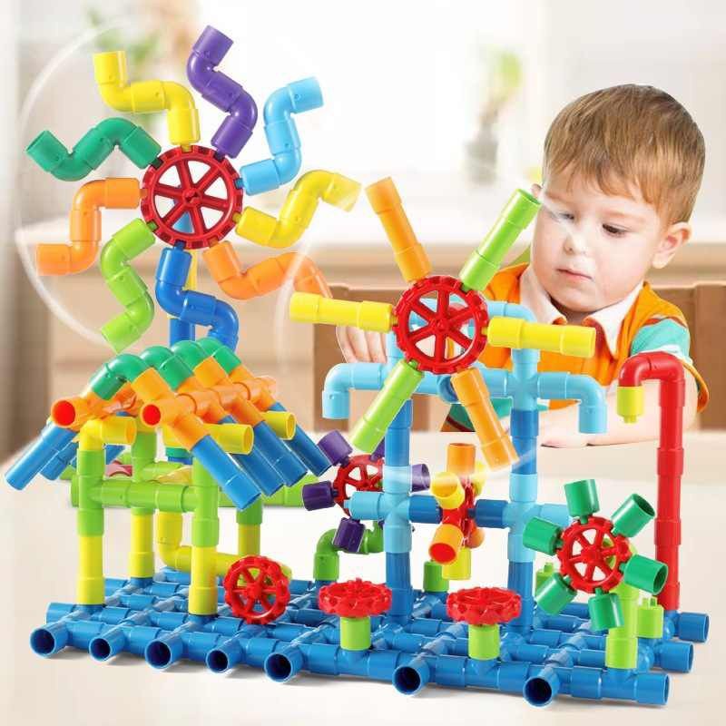 Mainan Edukasi DIY Pipe Block / Lasy / Smart Stick / Educational Building Blocks Balok Susun Belofty
