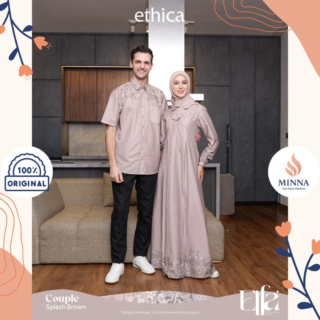 [PO] Ethica Baju Couple Pasangan 2026 Splash Brown