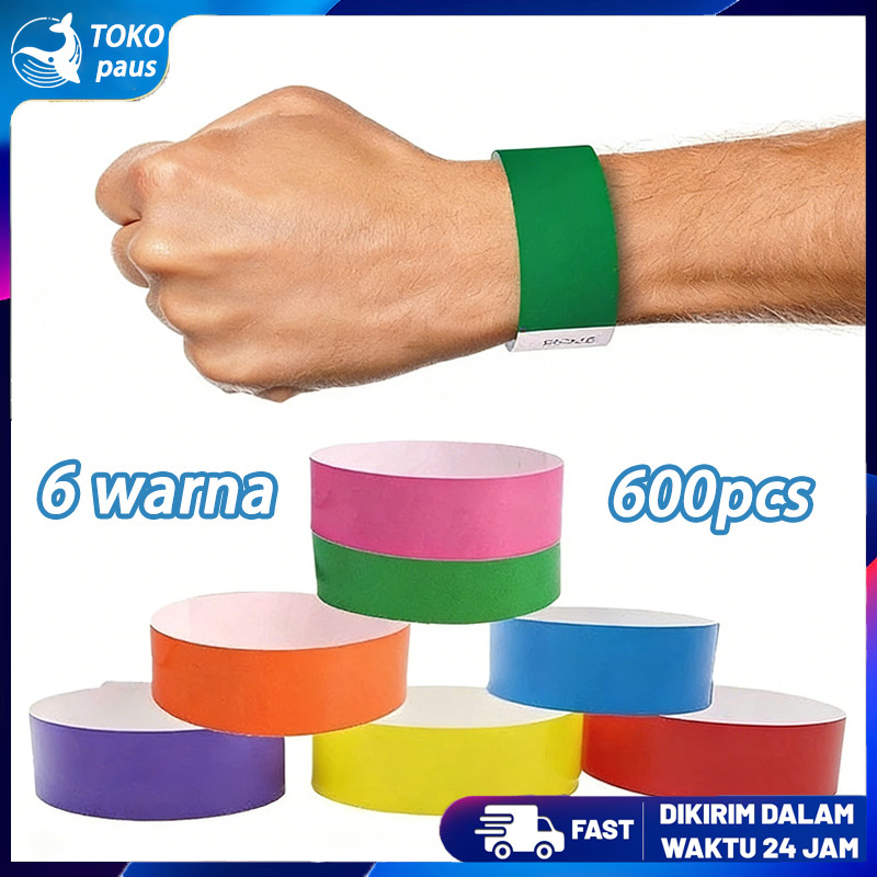 Gelang tiket Tali Pergelangan/Gelang Event/Anti Air Tiket Event/6 Warna Tersedia