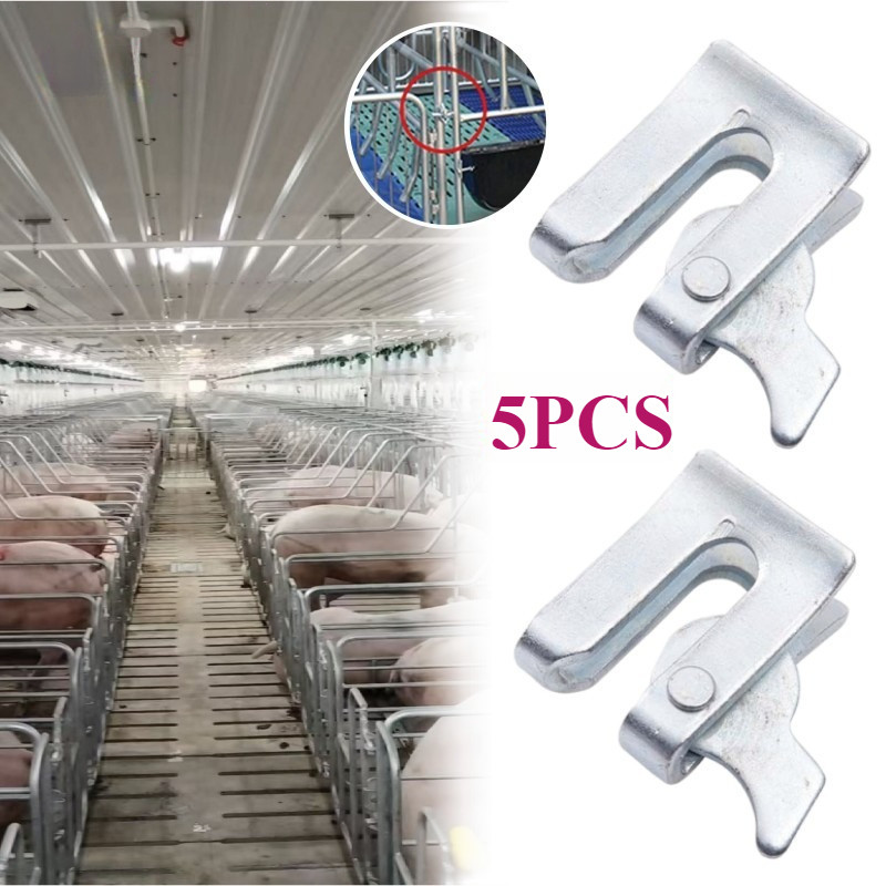 5PCS Kunci Pintu Otomatis Besi Kekar untuk Pagar Rumah Grendel Overpal Gembok Selot Kuncian Pintu