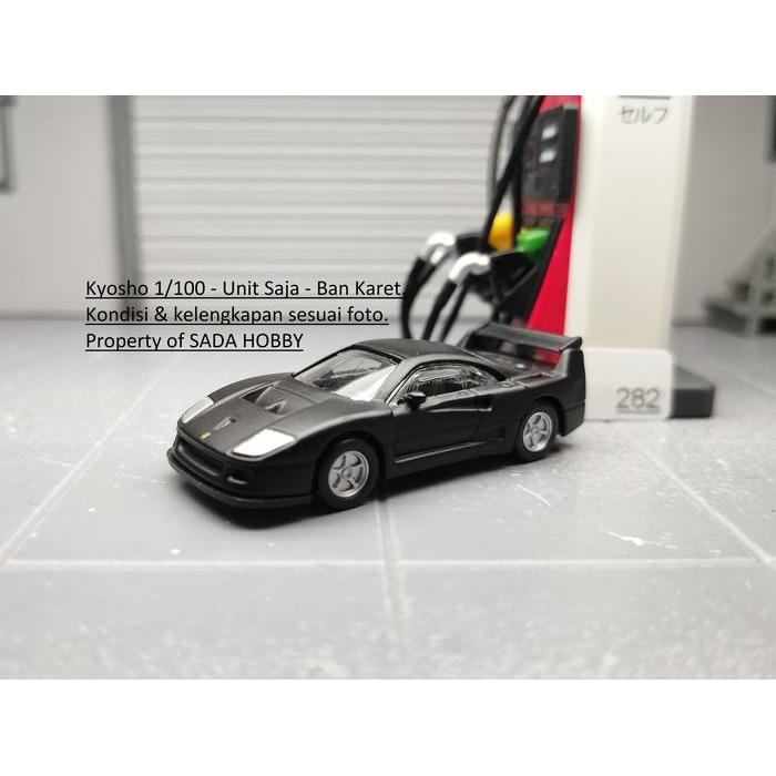 Kyosho 1/100 Ferrari F40 GTE Black Hitam Unit Saja Kondisi Sesuai Foto & Tulisan di Foto SBAtoys