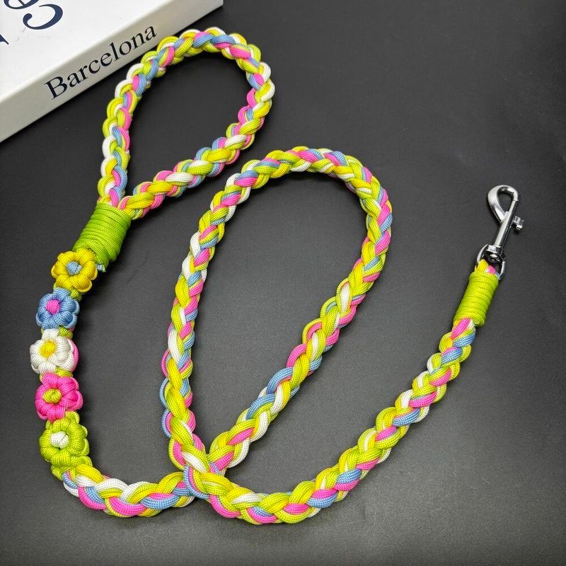 [Pet Wardrobe]Tali anjing anyaman tangan,panjang dan tebal cocok untuk Golden Retriever dan Samoyed