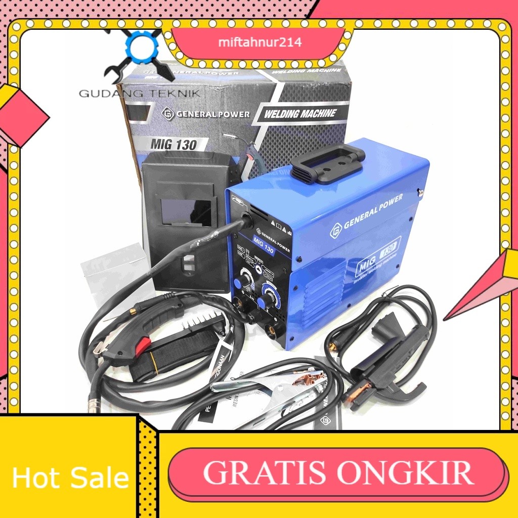 Mesin Las Co MIG 130 GENERAL MAESTRO / Mesin Las Listrik MMA MIG TIG 130 Dengan Tanpa Gas Co2 - Mesi