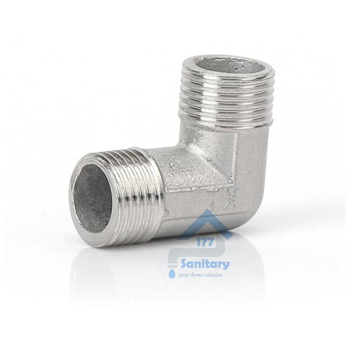 Knie LL Stainless 304 Drat Luar uk 1/2Inch E11 - Fitting pipe sambungan Pipa nepel keni kni knee elb