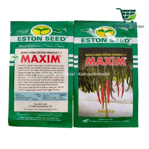 MAXIM 10gr - Benih Cabai Merah Besar Original Eston Seed