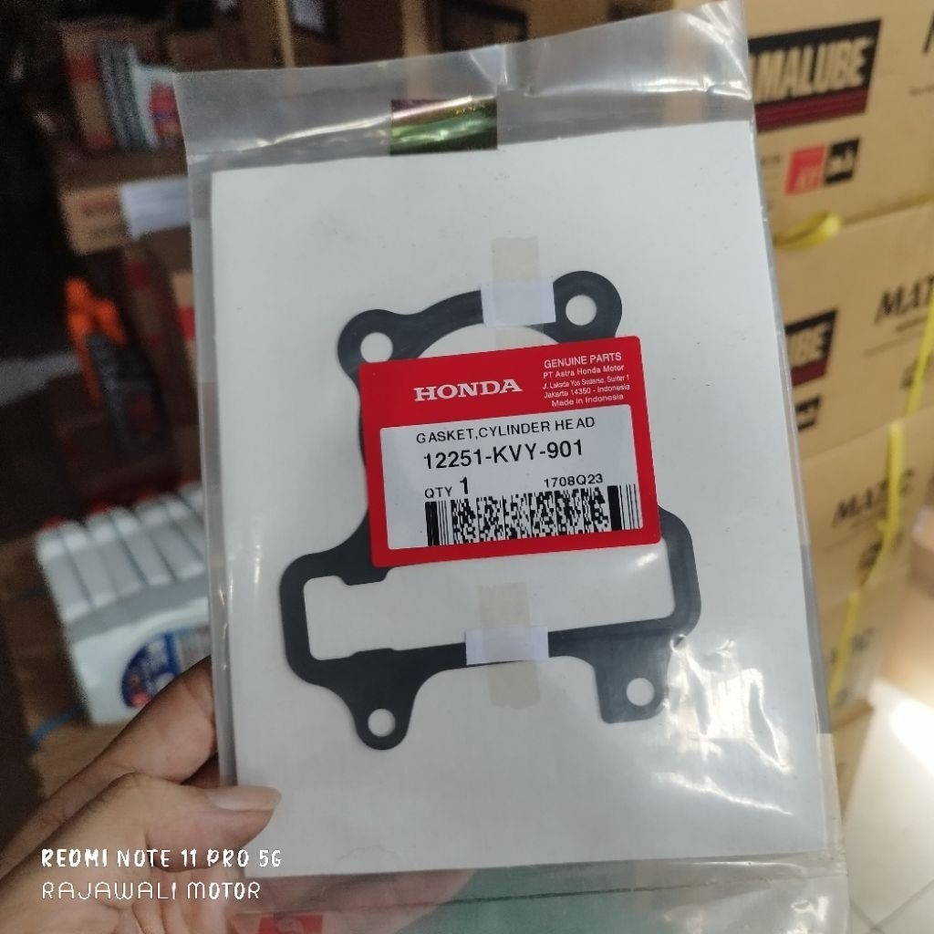 12251-KVY-901 paking cylinder head / Gasket Cylinder Head – BeAT Karbu, Scoopy & Spacy KVY AHM Origi
