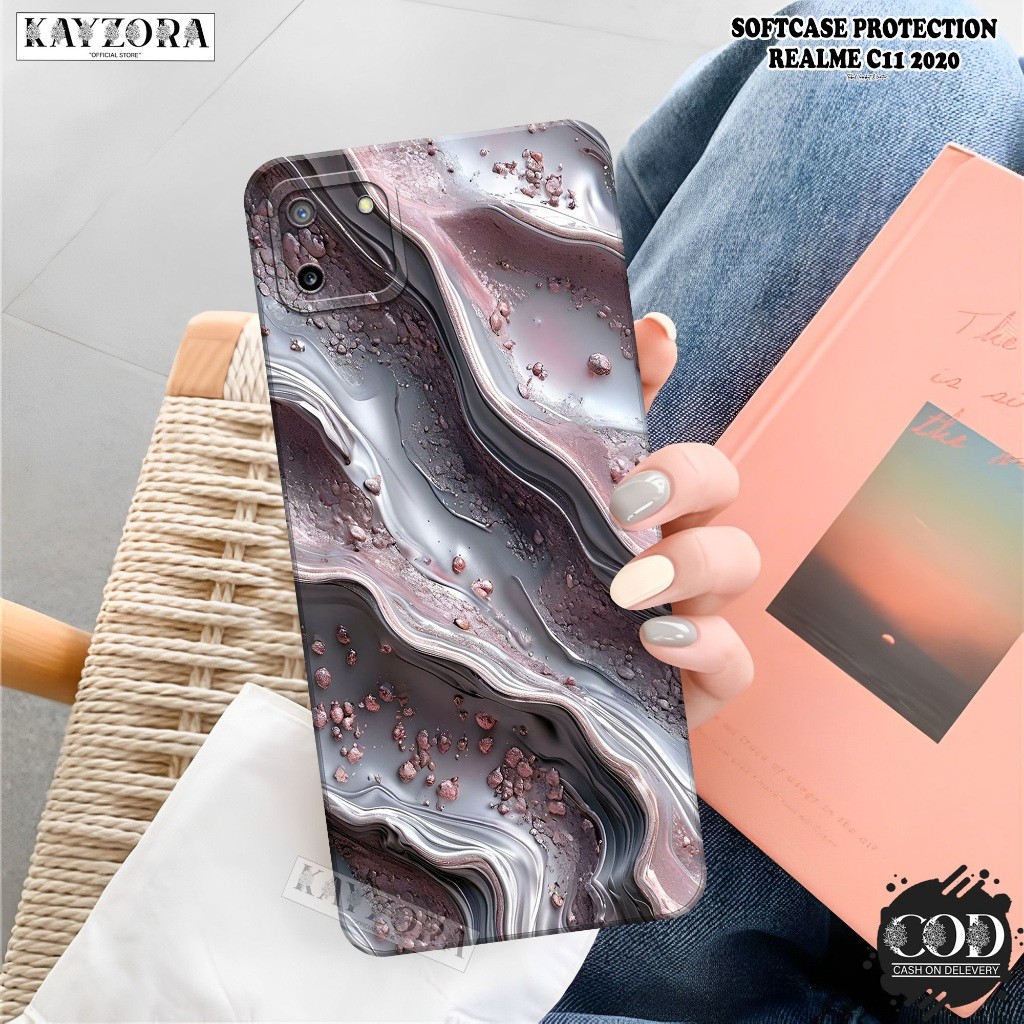 Case REALME C11 2020 Terbaru - KAYZORA - Fashion Case Abstrak - Casing REALME C11 2020 - Silikon Pro