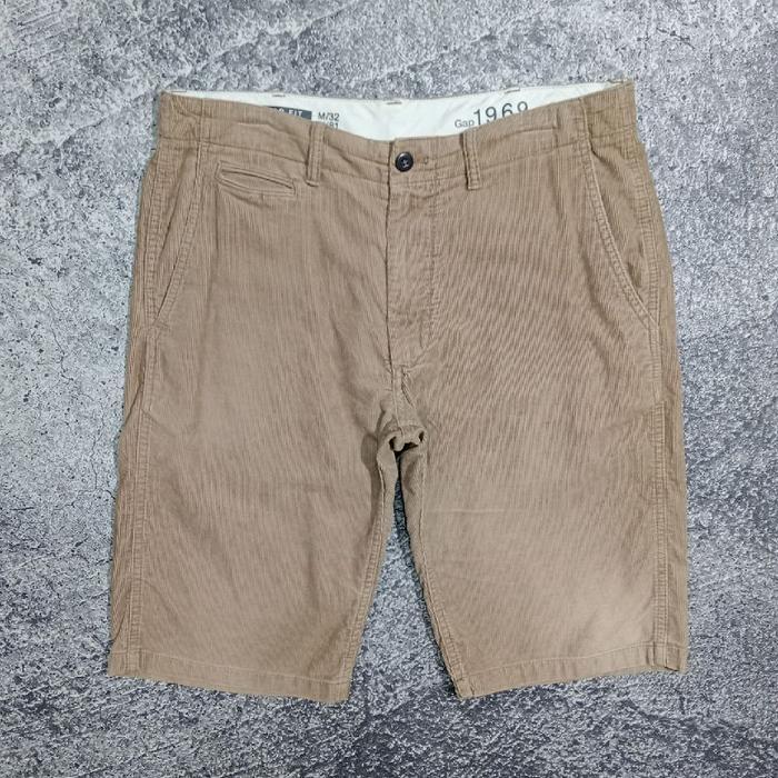 Celana pendek pria Corduroy GAP reguler fit murah size 37