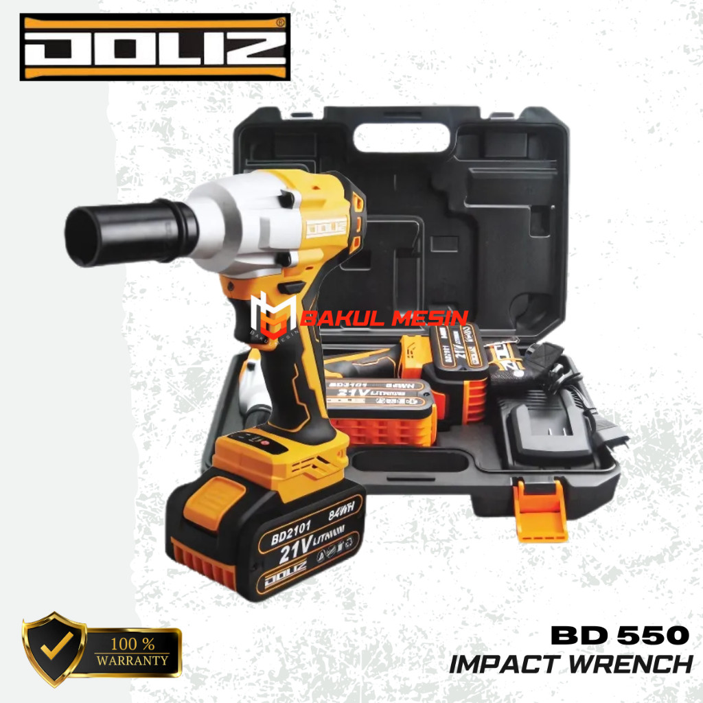 DOLIZ BD 550 BRUSHLESS Impact wrench cordless mesin pembuka baut BD550